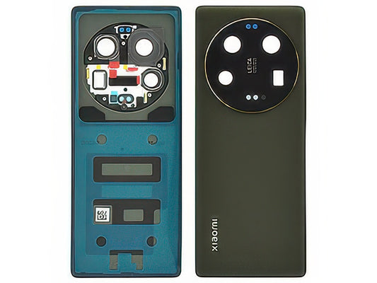 Cover Batteria + Vetrino Camera + Adesivi Olive Verde per Xiaomi 13 Ultra
