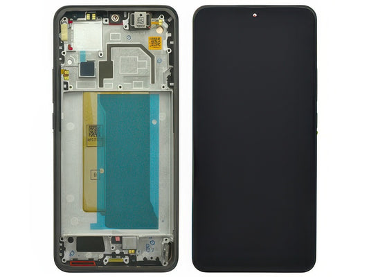 Lcd + Touch Screen + Frame + Tasti Laterali Nero per Xiaomi 13T Pro