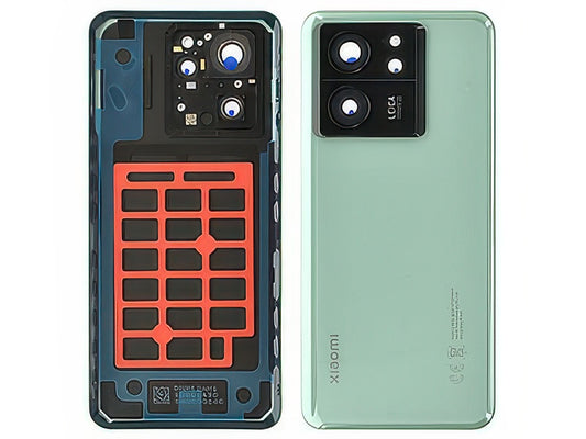 Cover Batteria + Vetrino Camera + Adesivi Meadow Verde per Xiaomi 13T