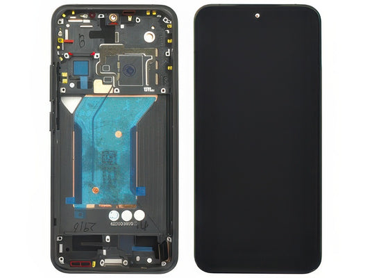 Lcd + Touch Screen + Frame + Tasti Laterali Nero per Xiaomi 14 5G - Compatibile