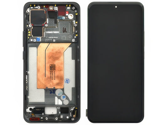 Lcd + Touch Screen + Frame + Tasti Laterali Nero per Xiaomi 14 Pro 5G