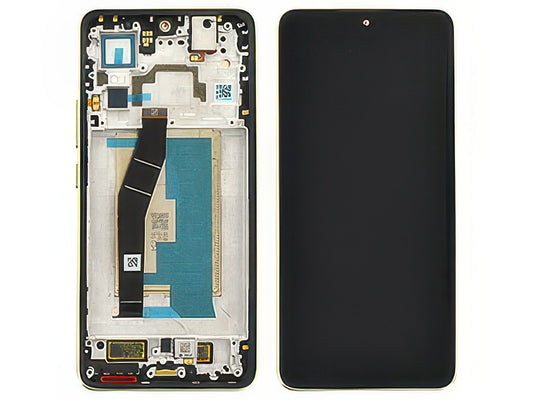 Lcd + Touch Screen + Frame + Tasti Laterali Lemon Verde per Xiaomi 14T 5G - Originale Service Pack