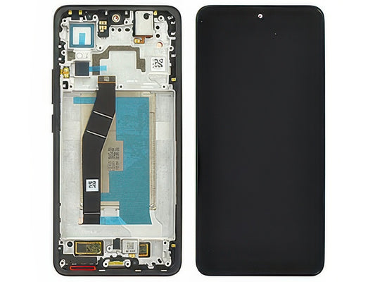 Lcd + Touch Screen + Frame + Tasti Laterali Titan Nero per Xiaomi 14T 5G