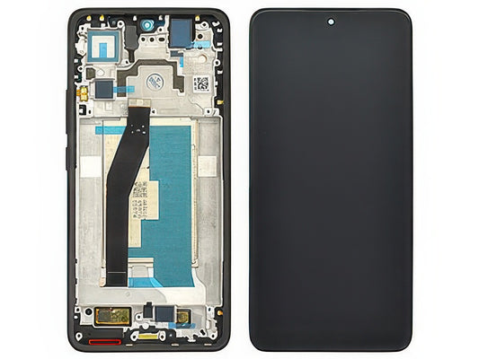 Lcd + Touch Screen + Frame + Tasti Laterali Nero per Xiaomi 14T 5G