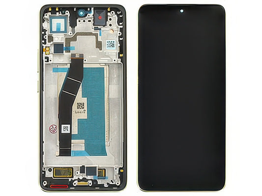 Lcd + Touch Screen + Frame + Tasti Laterali Lemon Verde per Xiaomi 14T 5G - Compatibile