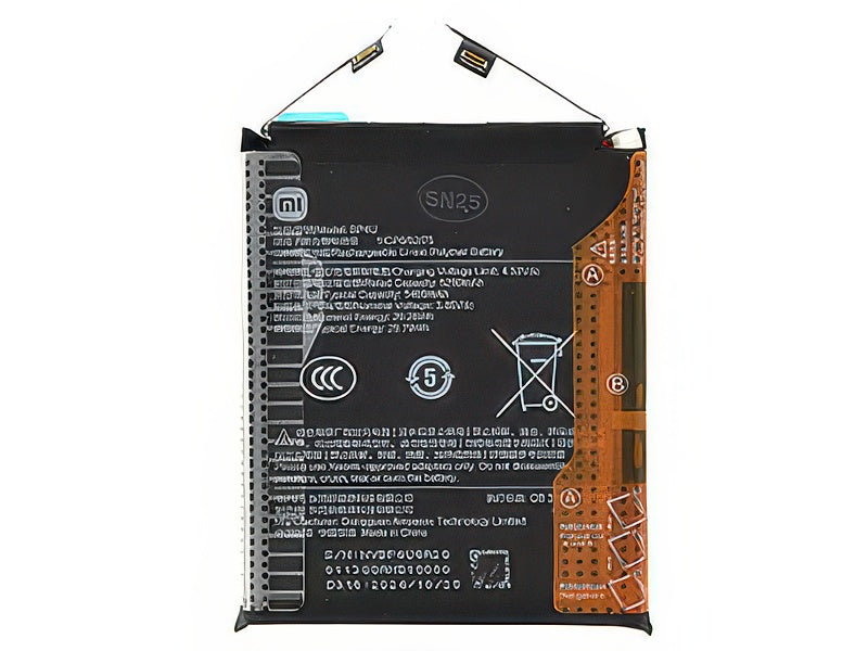 BP4U Batteria 5400 mAh + Adesivo per vers. 24129PN74G,24129PN74I,24129PN74C per Xiaomi 15 5G