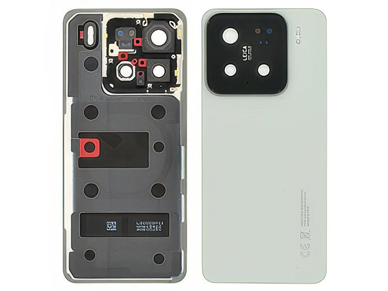 Cover Batteria + Vetrino Camera + Adesivi Nero per Xiaomi 15 5G