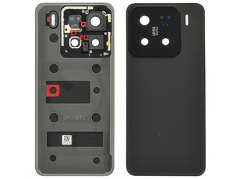 Cover Batteria + Vetrino Camere + Adesivi Nero per Xiaomi 15 5G