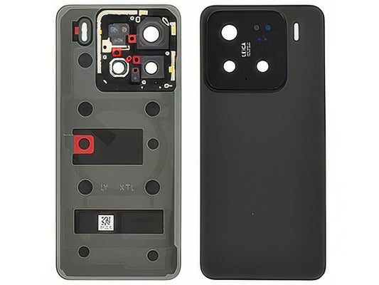 Cover Batteria + Vetrino Camere + Adesivi Nero per Xiaomi 15 5G