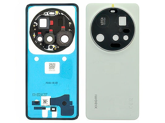 Cover Batteria + Vetrino Camera + Adesivi Bianco per Xiaomi 15 Ultra 5G