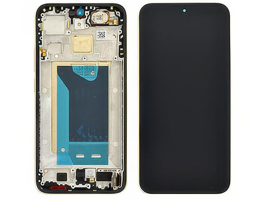 Lcd + Touch Screen + Frame + Tasti Laterali Oro Rosa per Xiaomi 15T 5G - Originale Service Pack