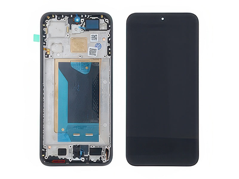 Lcd + Touch Screen + Frame + Tasti Laterali Grigio per Xiaomi 15T 5G - Compatibile