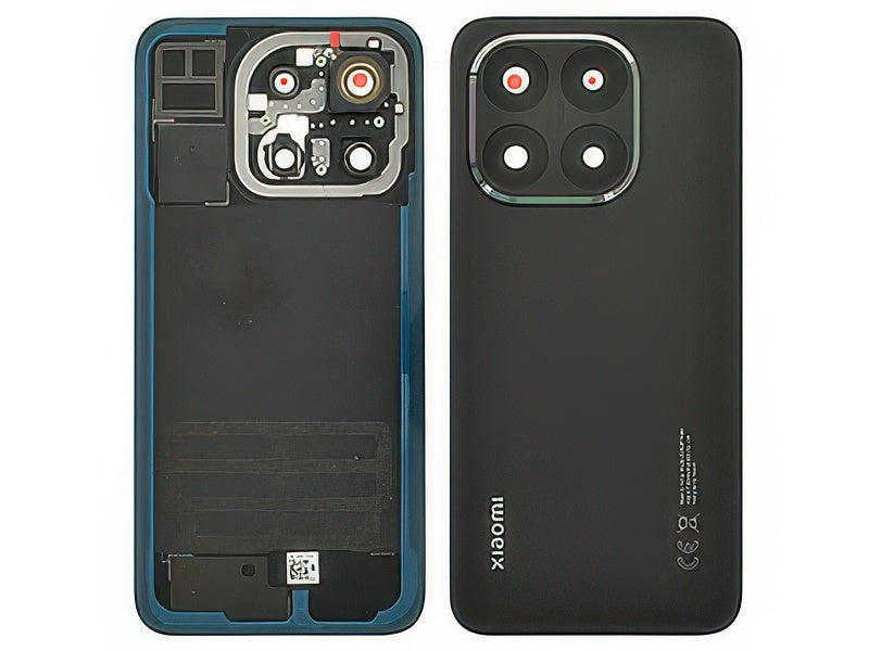 Cover Batteria + Vetrino Camera + Adesivi Nero per Xiaomi 15T 5G