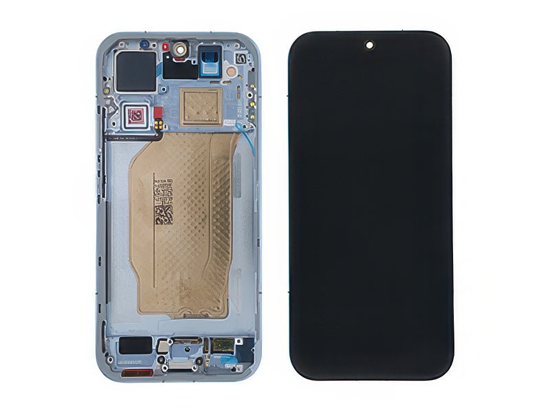 Lcd + Touch Screen + Frame + Tasti Laterali Ice Blue per Xiaomi 17 5G
