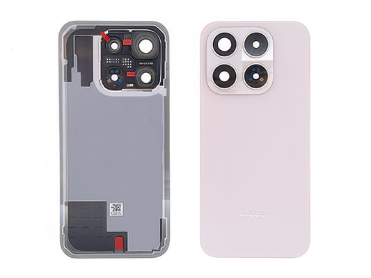 Cover Batteria + Vetrino Camera + Adesivi Alpine Rosa per Xiaomi 17 5G