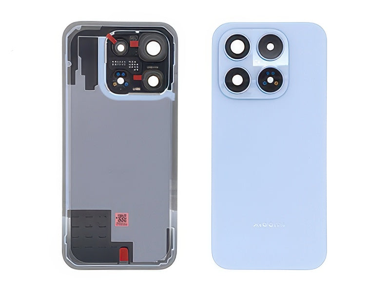 Cover Batteria + Vetrino Camera + Adesivi Ice Blue per Xiaomi 17 5G