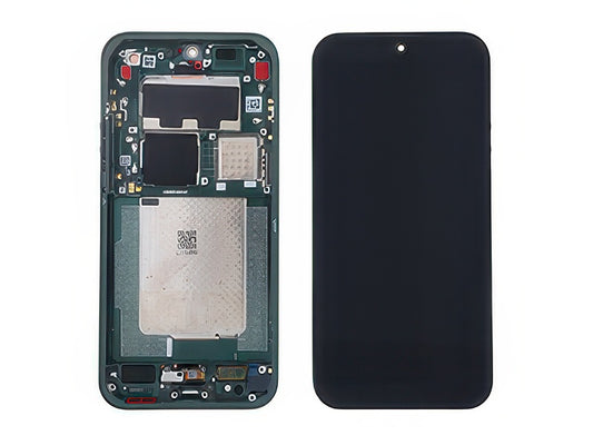 Lcd + Touch Screen + Frame + Tasti Laterali Starlit Verde per Xiaomi 17 Ultra 5G