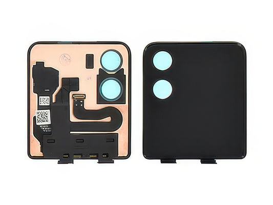 Lcd Esterno + Cover Superiore Nero per Xiaomi Mix Flip 5G - Compatibile