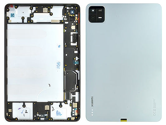 Cover Batteria + Vetrino Camera + Tasti Laterali Mist Blu per Xiaomi Pad 6