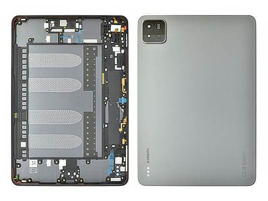 Cover Batteria + Vetrino Camera + Tasti Laterali Grigio per Xiaomi Pad 7
