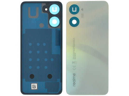 Cover Batteria + Adesivi Clash Bianco per realme 10