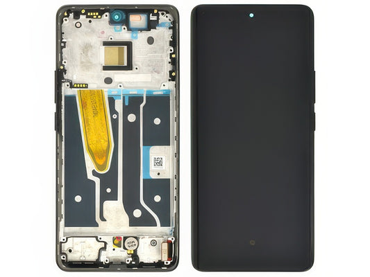 Lcd + Touchscreen + Frame + Tasti Laterali Astral Nero per realme 11 Pro