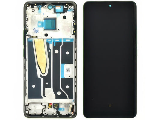 Lcd + Touch Screen + Frame + Tasti Laterali Oasis Verde per realme 11 Pro
