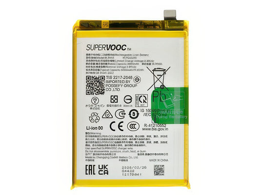 BLPA43 Batteria 5000 mAh Li-Ion + Adesivo per realme 12 4G