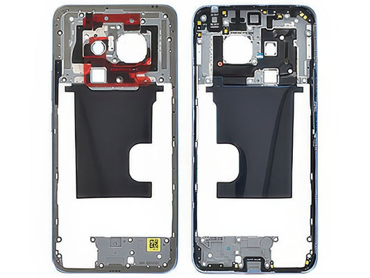 Cover Posteriore + Tasti Laterali + Antenna NFC Skyline Argento per realme 12 4G