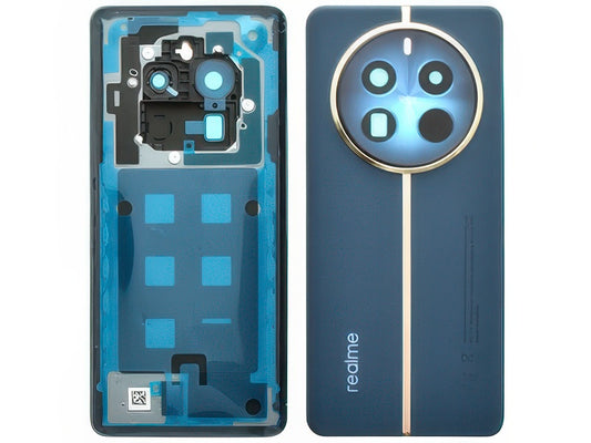 Cover Batteria + Vetrino Camera + Adesivi Submarine Blu per realme 12 Pro+ 5G