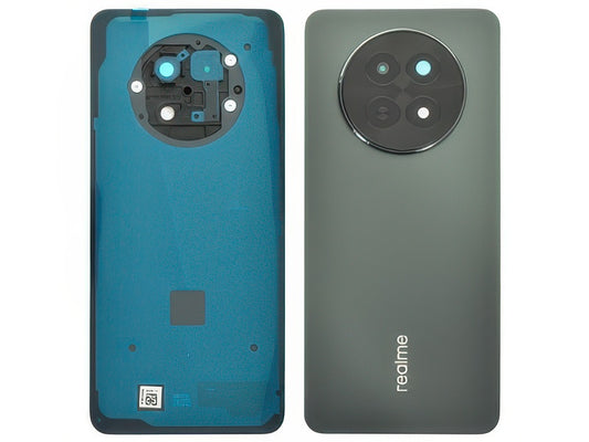 Cover Batteria + Vetrino Camera + Adesivi Glowing Nero per realme 12x 5G