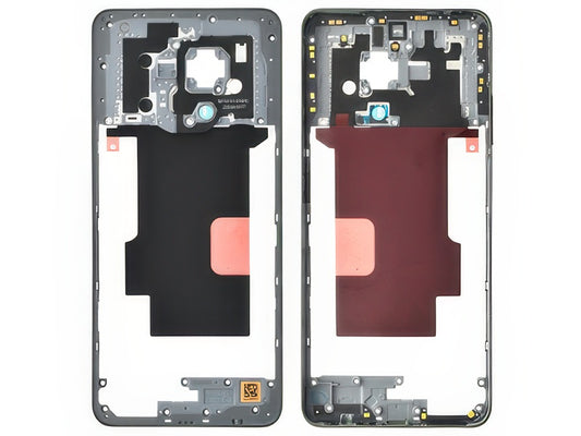 Cover Posteriore + Tasti Volume + Antenna NFC Glowing Nero per realme 12x 5G