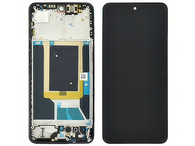 Lcd + Touch Screen + Frame + Switch Tasti Laterali Nero per realme 14 5G - versione realme Realme P3 5G