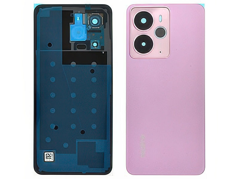 Cover Batteria + Vetrino Camera + Adesivi Warrior Rosa per realme 14 5G