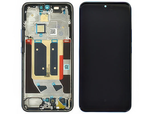 Lcd + Touch Screen + Frame + Tasti Laterali Bikaner Viola per realme 14 Pro+ 5G - Compatibile