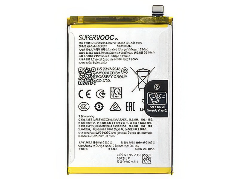 BLPC11 Batteria 6000 mAh Li-Ion + Adesivo per realme 14T 5G