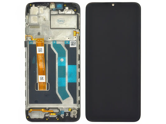 Lcd + Touchscreen + Frame + Switch Tasti Laterali Nero per realme 5