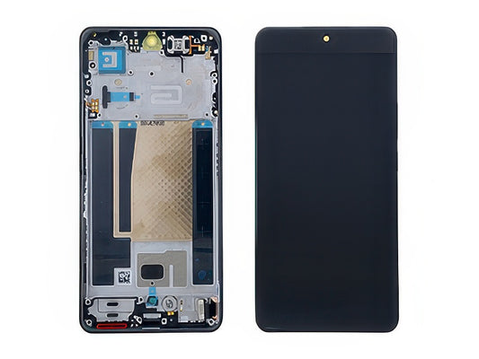 Lcd + Touch Screen + Frame + Tasti Laterali Grigio per realme 16 Pro+