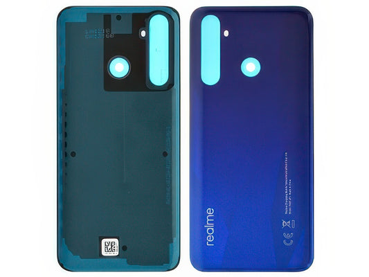 Cover Batteria + Adesivi Sparkling Blu per realme 5 Pro