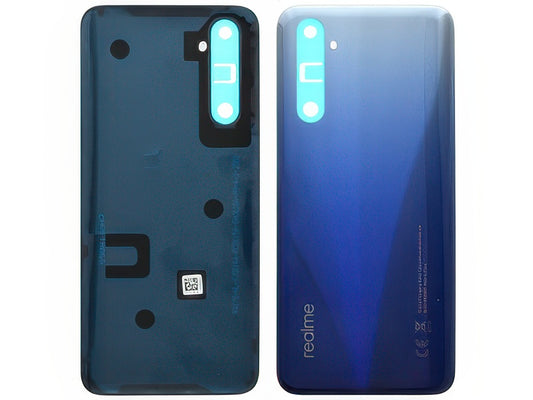 Cover Batteria + Adesivi Comet Blu per realme 6