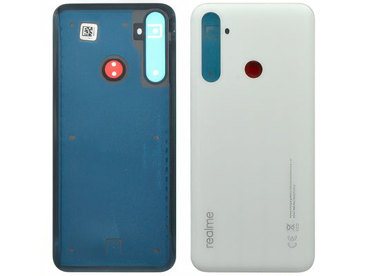 Cover Batteria + Adesivi Bianco Milk per realme 6i