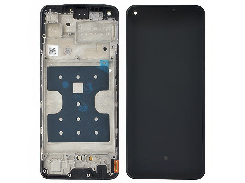Lcd + Touchscreen + Frame Nero per realme 7 Pro
