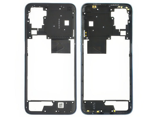 Cover Posteriore + Tasti Volume + Antenna NFC Mist Blu per realme 7
