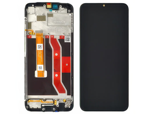 Lcd + Touch Screen + Frame + Switch Tasti Laterali Nero vers. RMX2193 per realme 7i