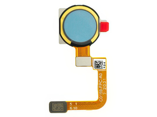 Flat Cable + Lettore Impronta Sky Blue per realme 7i