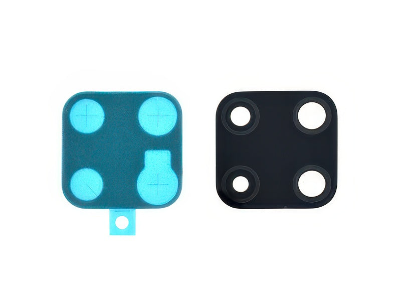 Vetrino Camera Posteriore + Adesivo Nero per realme 7i