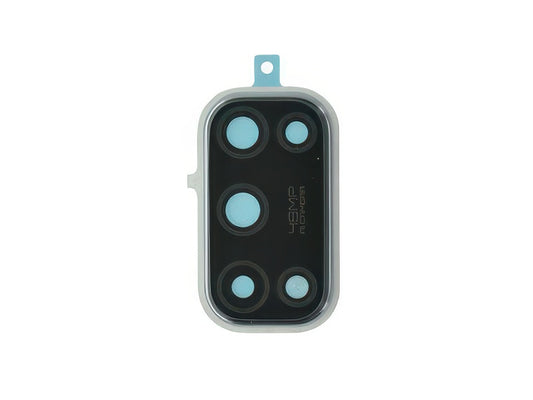 Cover Camera + Vetrino Camera + Adesivo Argento per realme 7 5G