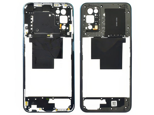 Frame + Tasti Volume + Vetrino Camera + Antenna NFC Baltic Blu per realme 7 5G