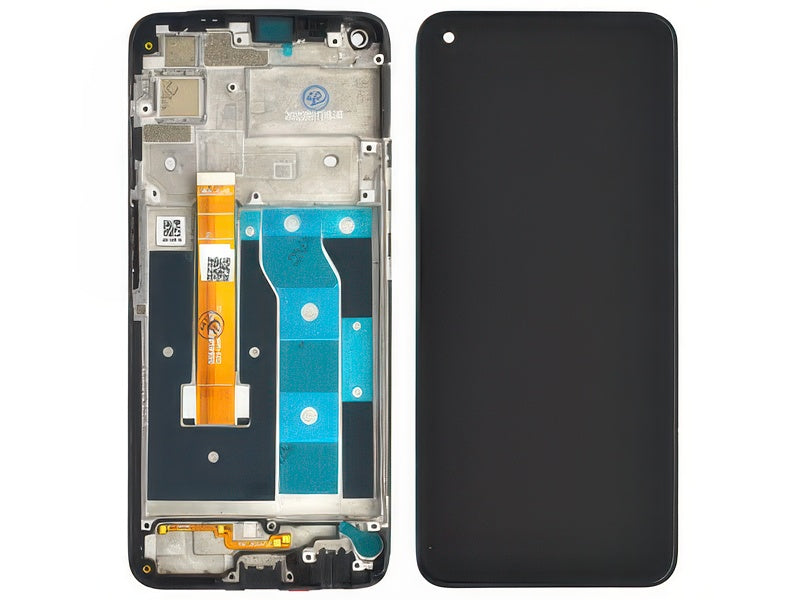 Lcd + Touch Screen + Frame Nero per realme 6s