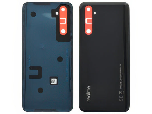 Cover Batteria + Adesivi Eclipse Nero per realme 6s